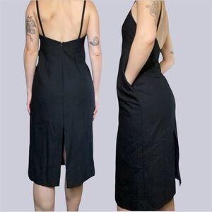 babaton wool and cashmere dress midi black size 4